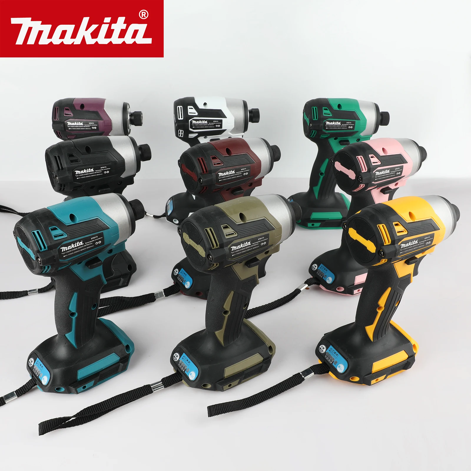 Makita DTD173 domestic multi-color Japanese rechargeable impact screwdriver brushless motor metal electric screwdriver DTD173Z M view 3