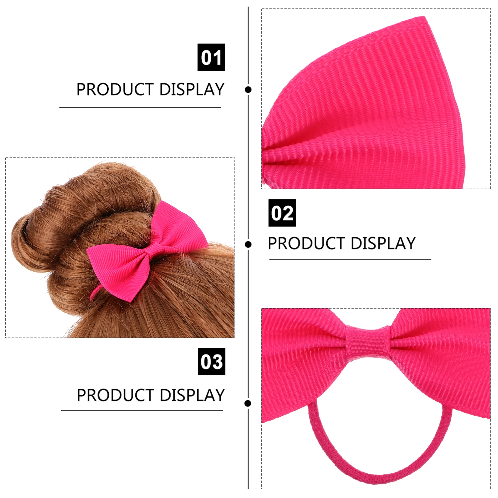 

20pcs Butterfly Knot Ties For Ponytail Holders Bands Bowknot Hairbands Christmas Hair Rope Hair Tie Rope Elastic