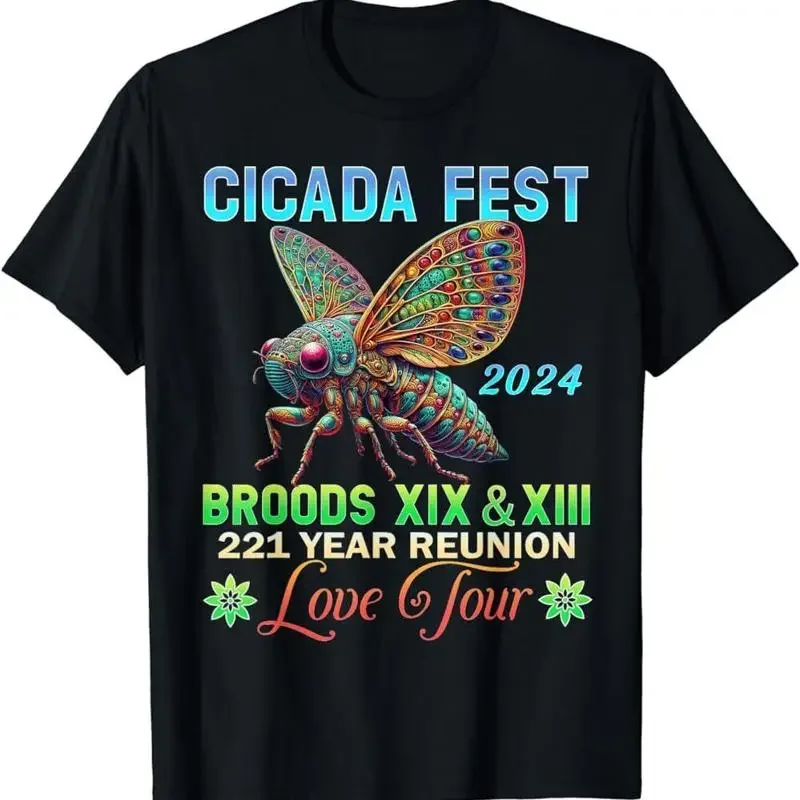 Cicada Brood XIX XIII Love Tour T Shirt Entomology Fest 2024