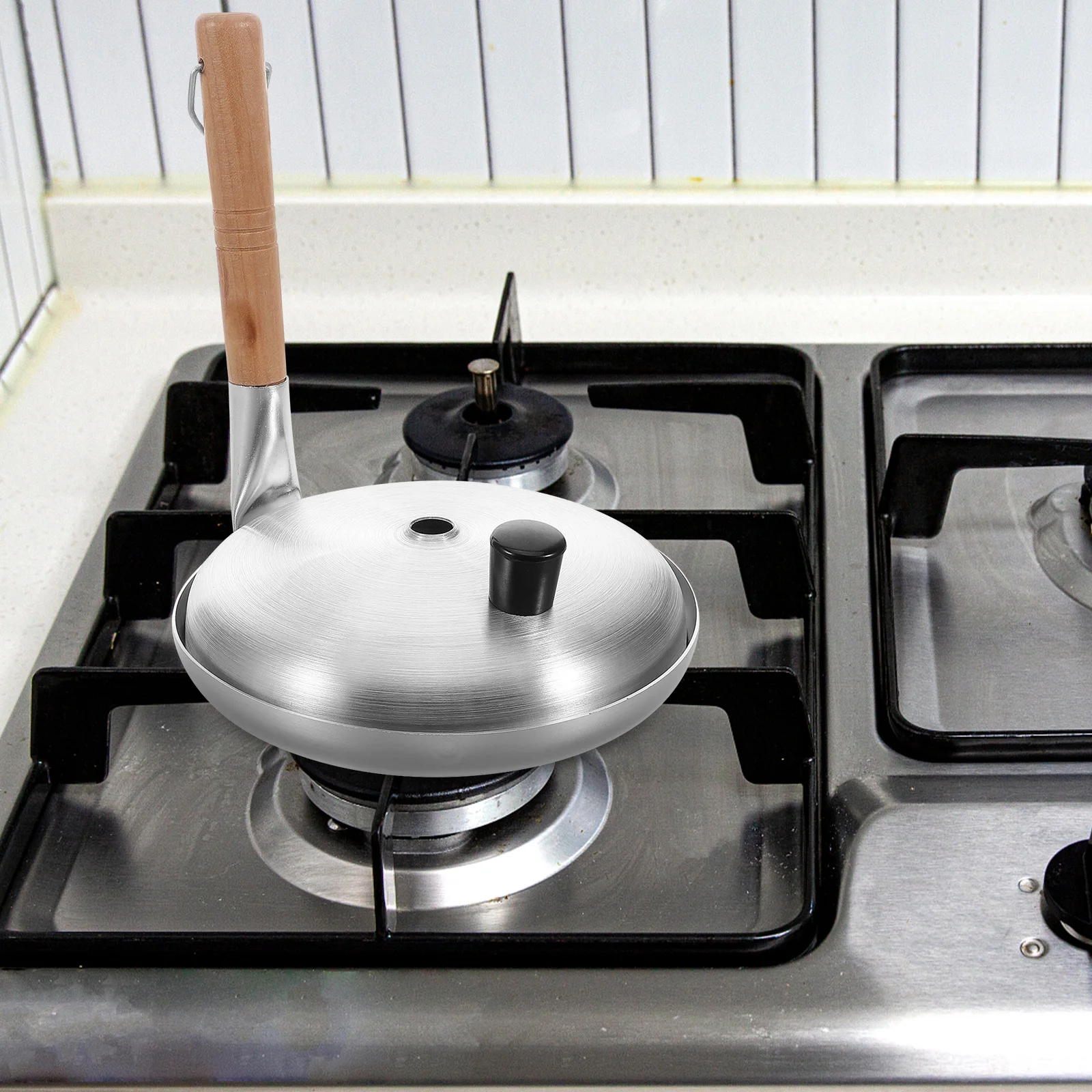 

Parent-child Egg Pan Skillet Asian Cooking Tools Pot Cute Cookware Cooker Wooden with Lid