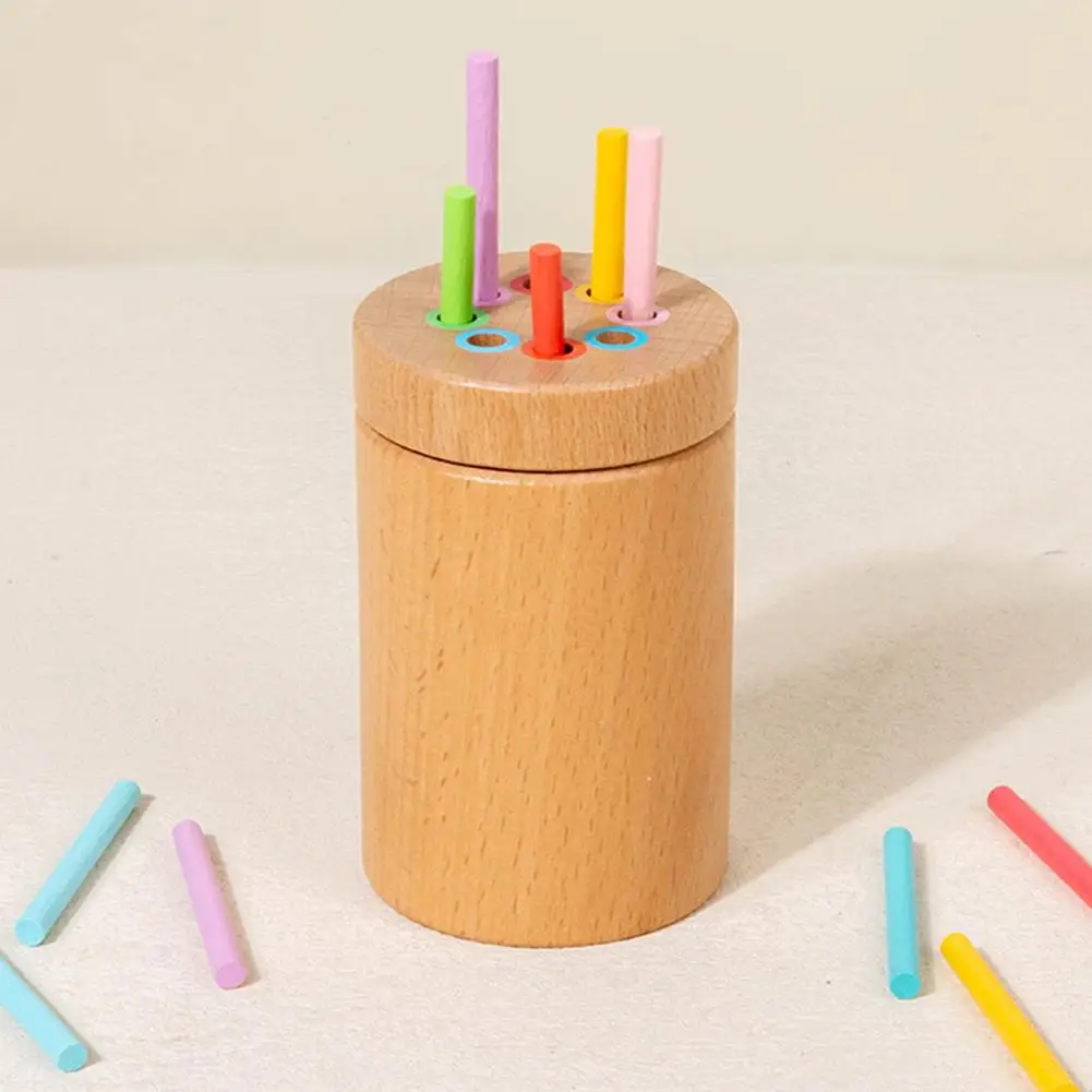 Holz Stick Balance Spielzeug Farbe Sortierung Spielzeug Pädagogisches Passenden Feine Motor Farbe Sortierung Sensorischen Spielzeug für Kleinkind O7L8