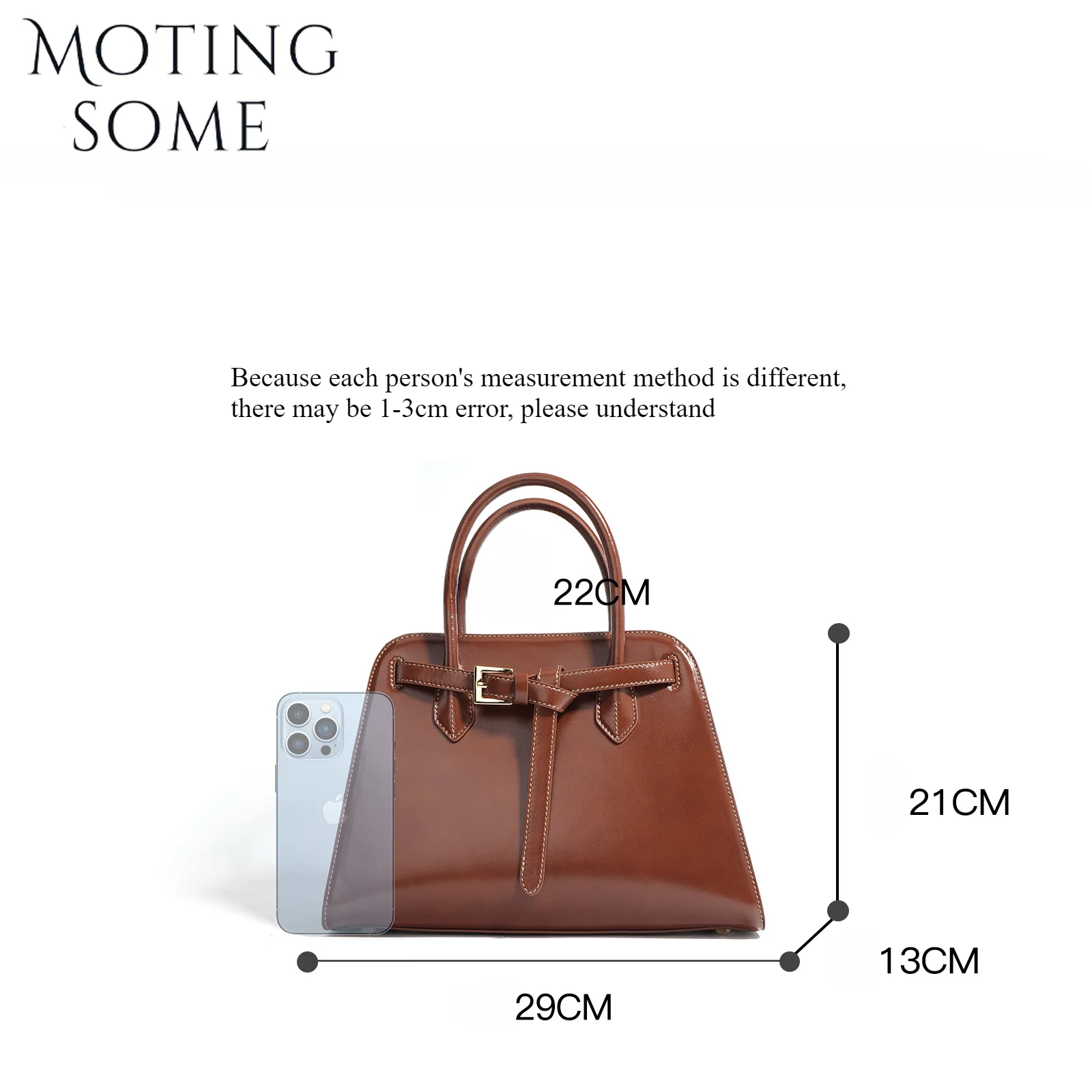 Motingsome Women Shoulder Handbag Luxury Frist Layer Cow Leather Satchel Elegant Lady Crossbody Messenger Bags Casual Tote 2024