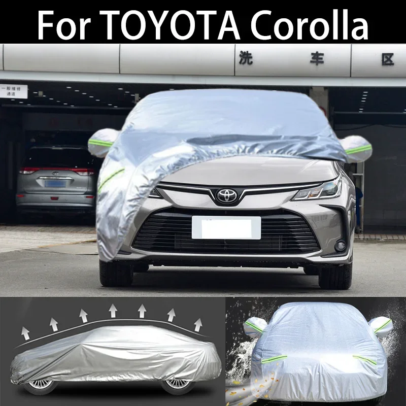 

For TOYOTA Corolla car Cover Dustproof Outdoor Indoor UV Snow Resistant Sun rain Protection waterproof hail cover for car