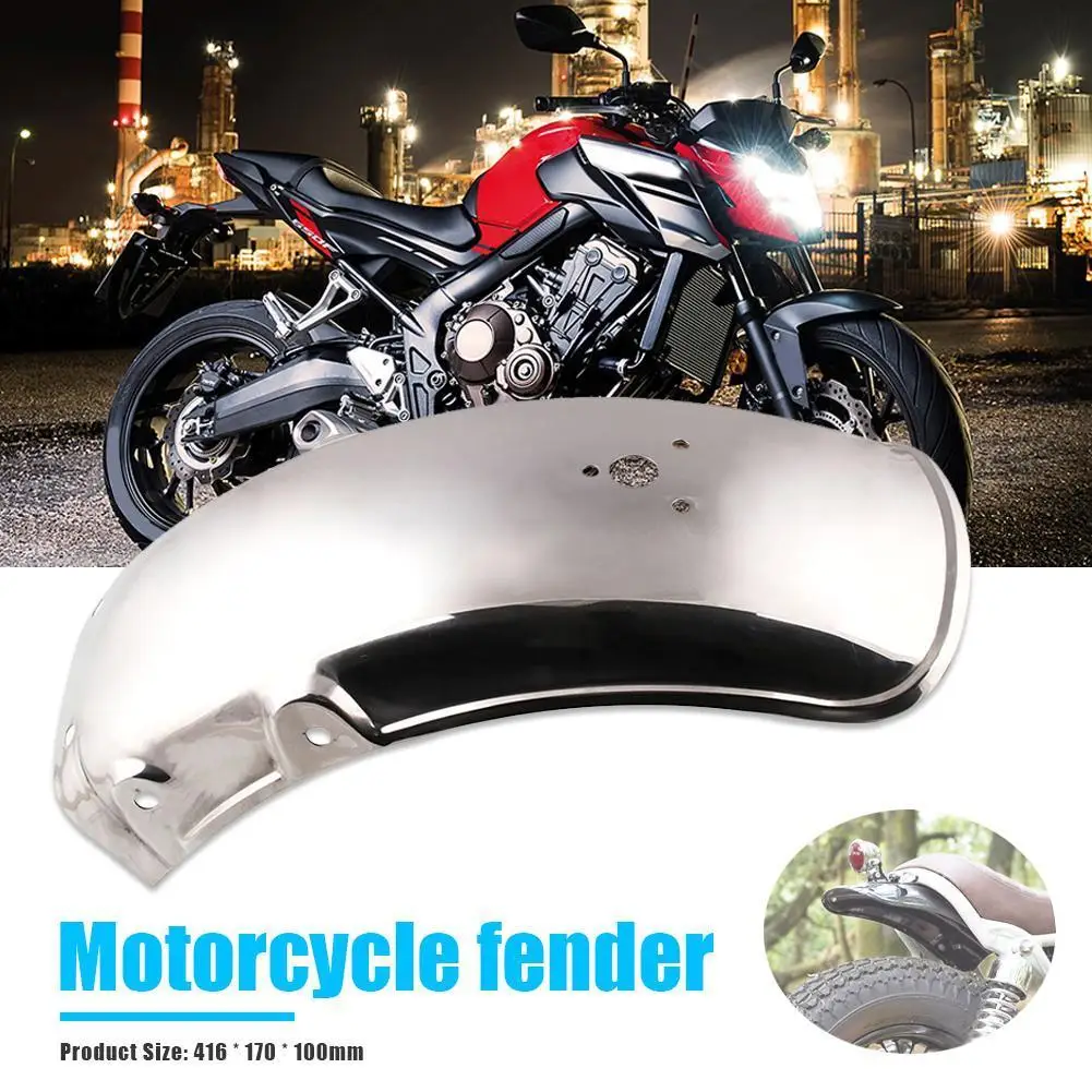 For Suzuki GN125 GN250 Rear Fender Stainless Steel Mudguard Parts Accessories