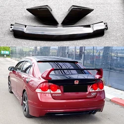 For Honda Civic ABS FD2 Spoiler 2006 2007 2008 2009 2010 2011 2012 2013 2014 2015 Three Parts Civic Car Boot Cover Rear Wing