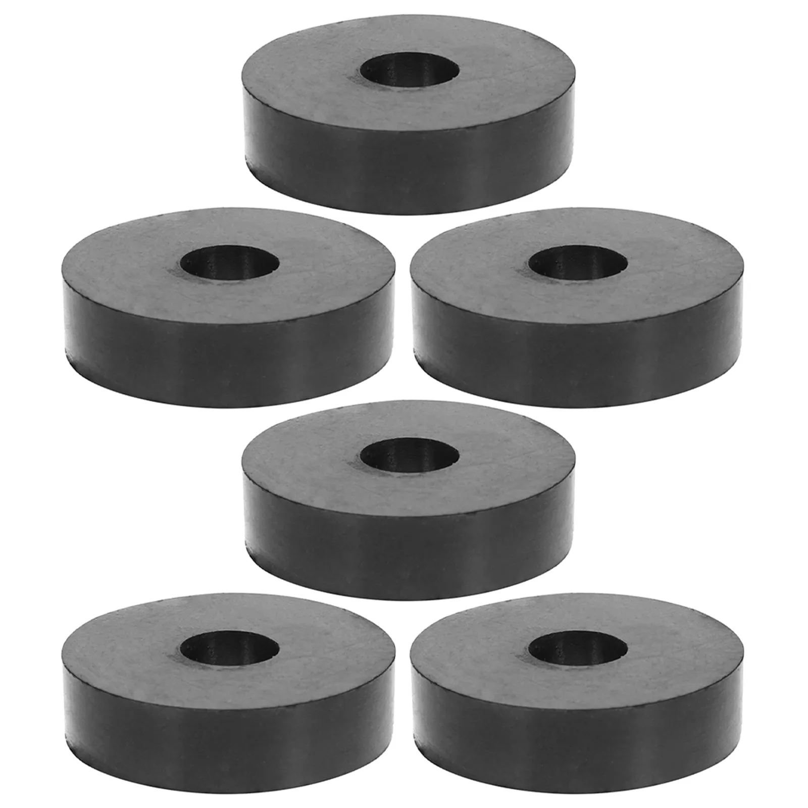 6Pcs Rubber Vibration Isolation Pads Multi Functional Anti Shock Dampening Washers for Air Conditioning Machinery