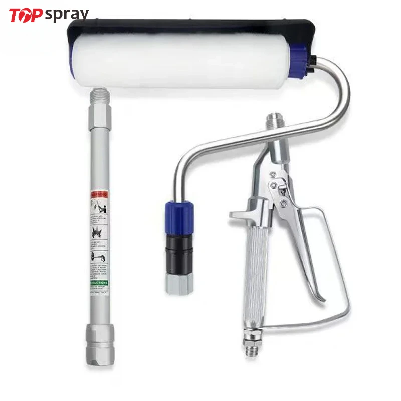 Topspray   Airless Paint Roller Spray Extension Pole Spray Powder Coating Tools AirbrushHigh Pressure Paint