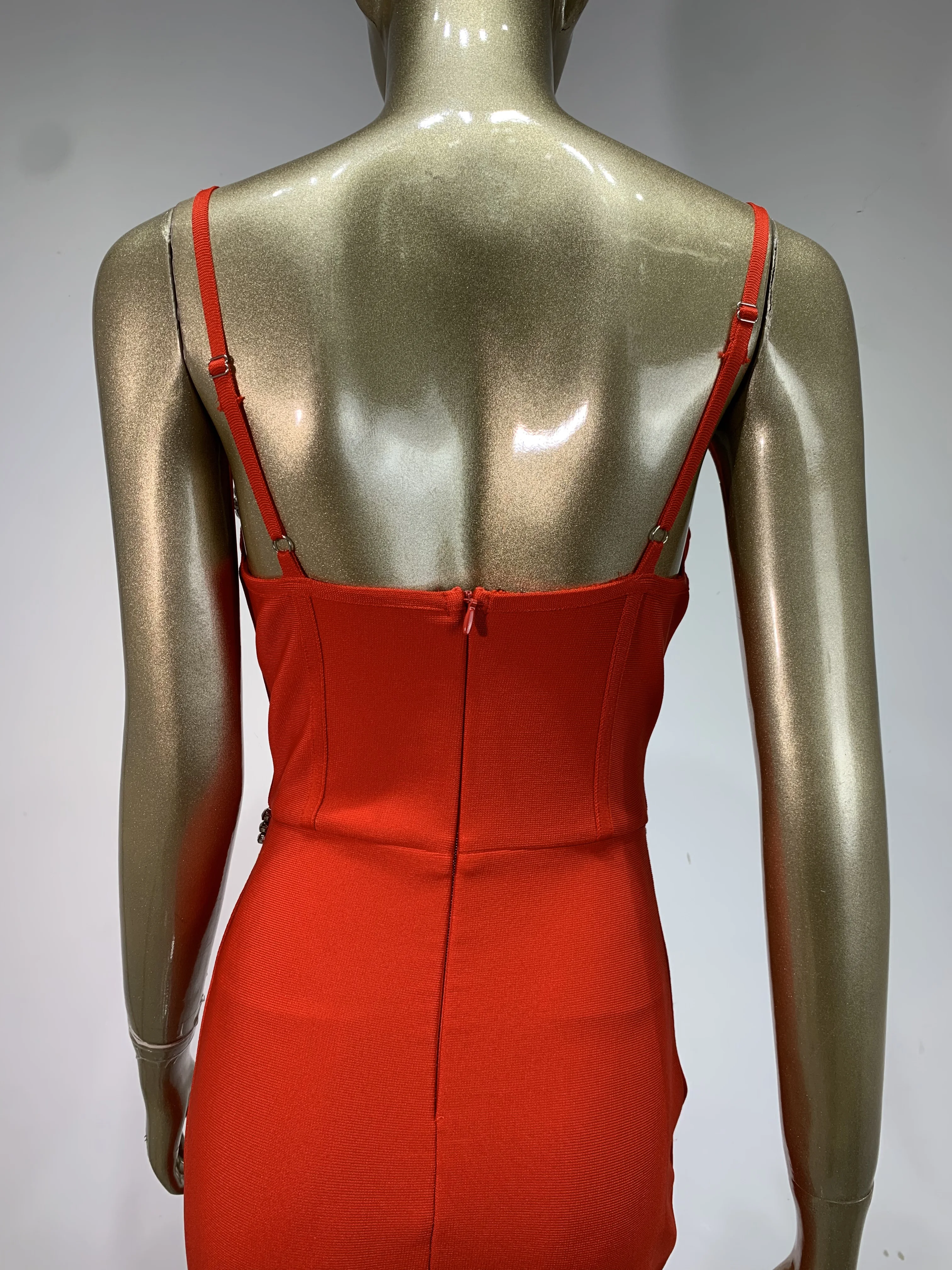 Sukienki damskie celebryckie seksowne bez rękawów z diamentami czarne czerwone maxi długie bandażowe obcisłe eleganckie wieczorowe klubowe na imprezę urodzinową