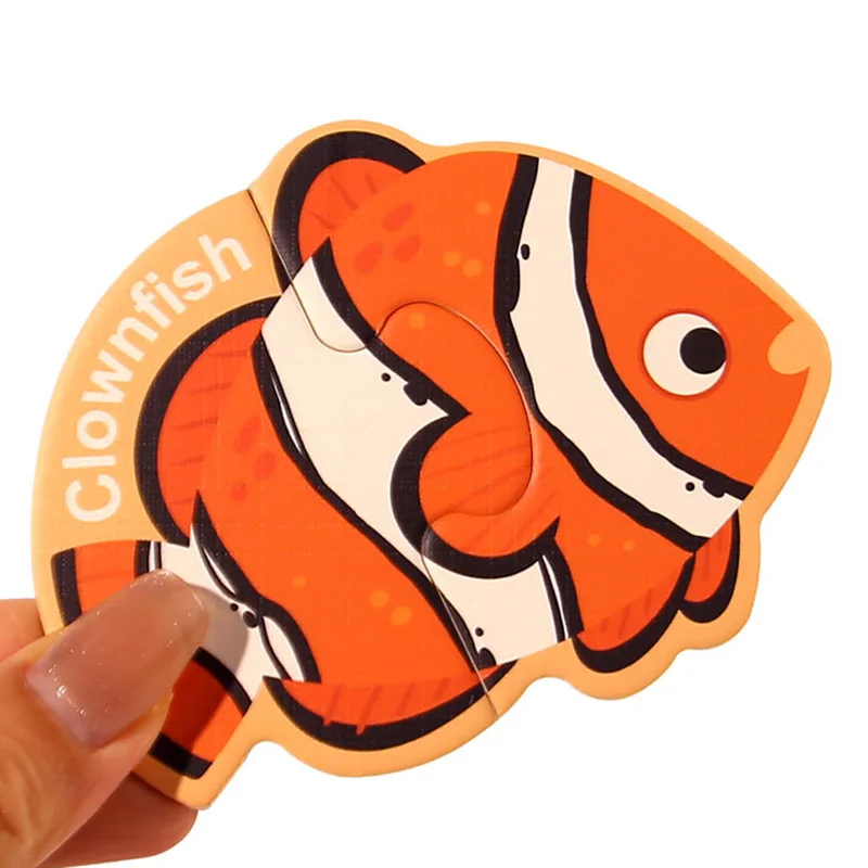 Grands lettres magnétiques animaux marins Alphabet jouets majuscules ABC cognitif puzzle aimants réfrigérateur mignon réfrigérateur enfant enfants