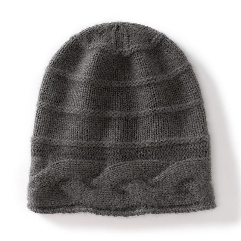 

Cashmere Hat Hugger Toque Cap Stocking Head Watch Women Autumn Winter Soft Warm Stylish Versatile Thickened Head 8M61