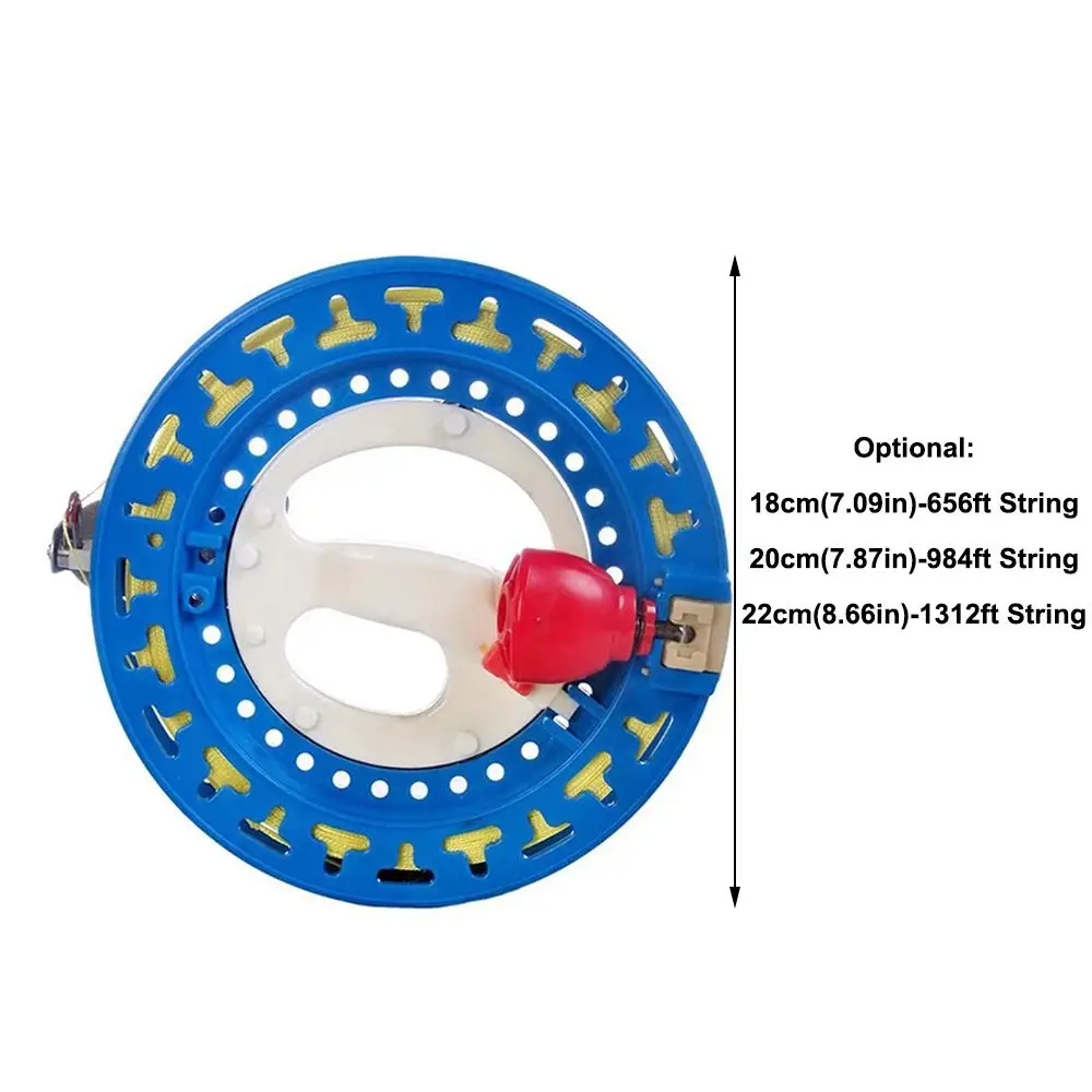 Bobine de cerf-volant créative avec ficelle, livré avec serrure, outil de poignée de bobine de ficelle, enrouleur de cerf-volant, roue de feu, 18 cm, 20 cm, 22cm