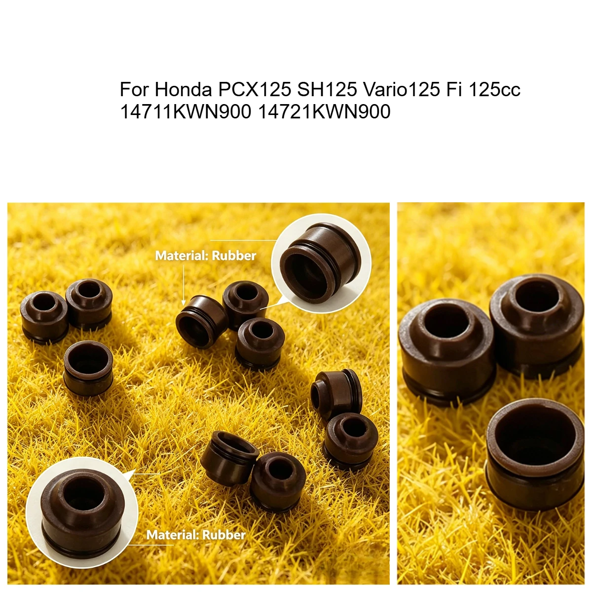 

5mm Motorcycle Engine Intake and Exhaust Valve Oil Seal For Honda PCX125 SH125 Vario125 Fi 125cc 14711KWN900 14721KWN900