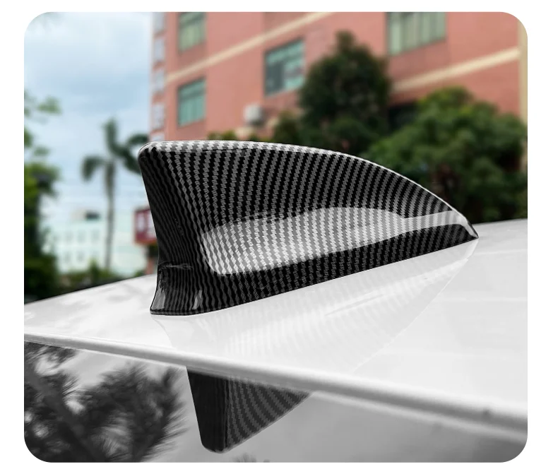 FÜR 2022 2023 2024 2025 11th CIVIC Shark Fin Antenne Dekorative Patch Schwarz Abdeckung Dach Antenne Abdeckung Dekorative Patch Abdeckung – Detail 11