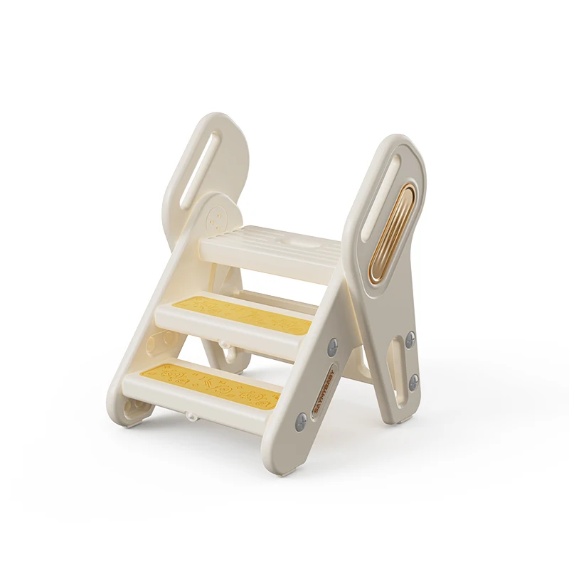 

Baby Ladder Kitchen Helper Kids Fold Able Multi-function Hand Washing Step Toilet Step Stool for Kids With Three Step Footstool