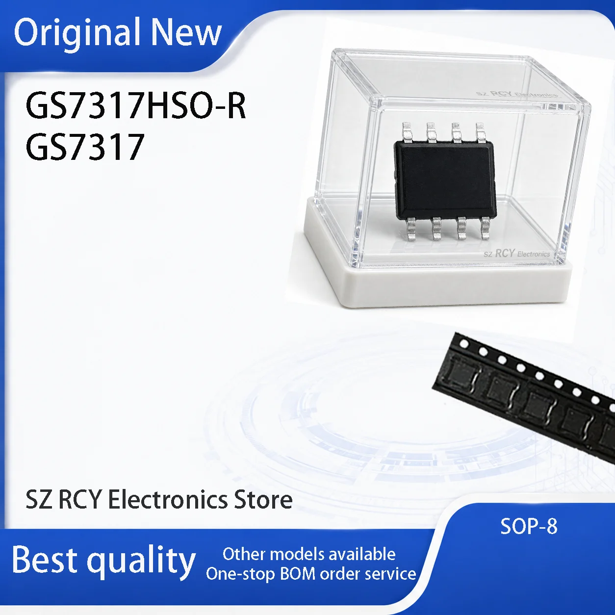 (5-50 PCS)NEW GS7317HSO-R GS7317 7317 SOP-8 High Performance Single Synchronous Buck Converter IC Chip
