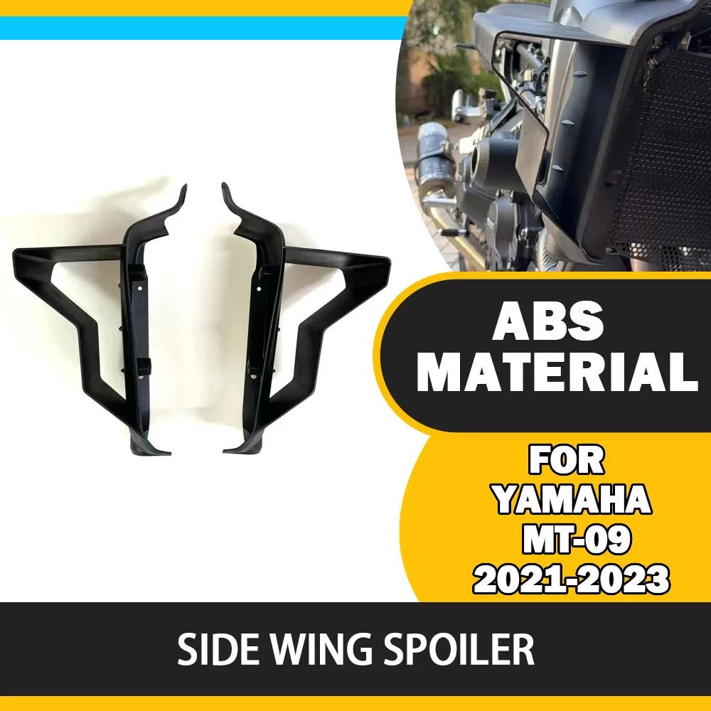 For YAMAHA MT-09 MT09 2021-2023 2024 New for motorcycle with side wing spoiler front spoiler lower spoiler fixed wing accessory