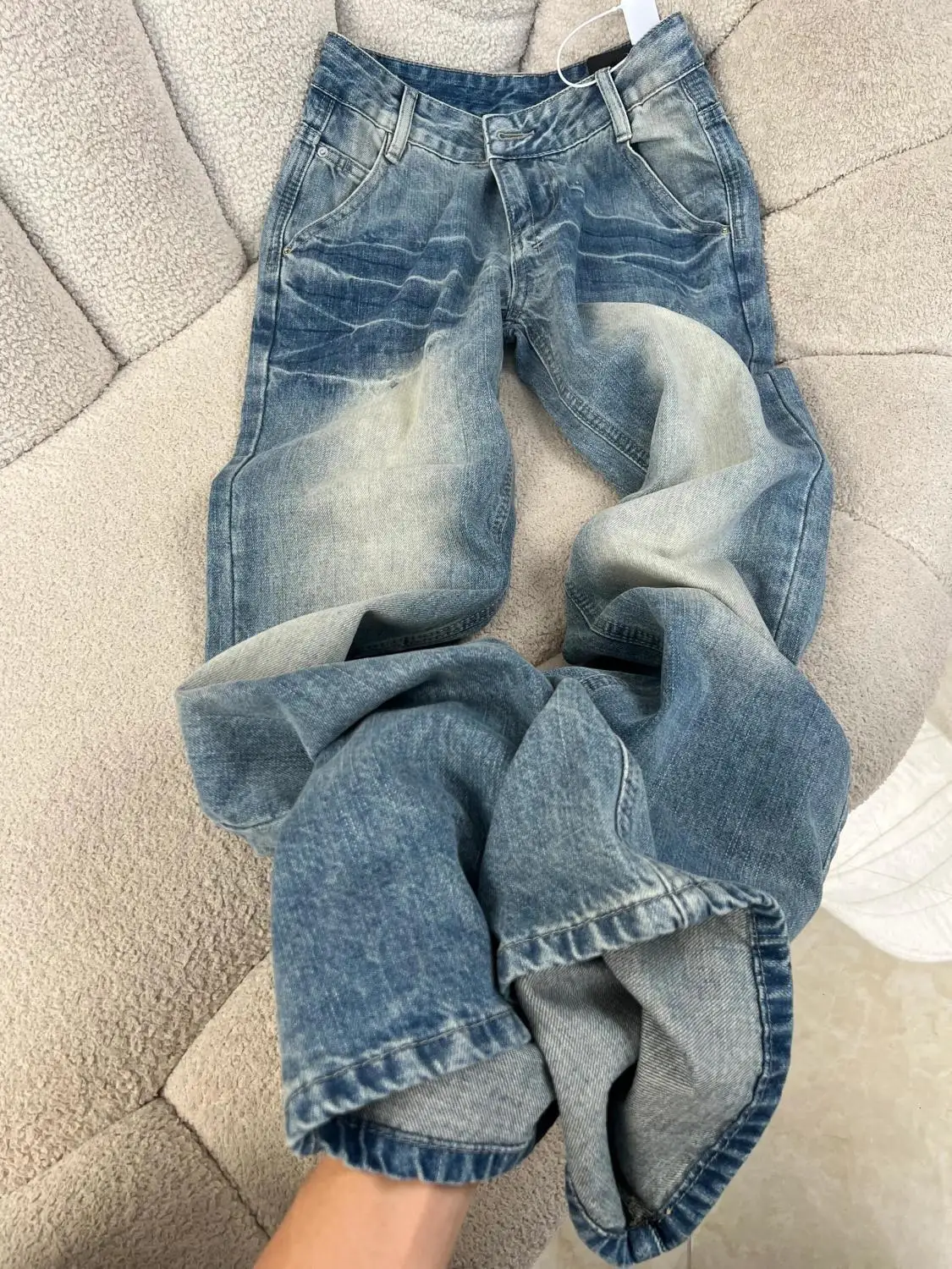 

Новые джинсы Y2K, японский стиль 2000-х годов, каваи, милые, в стиле Харадзюку, корейские женские джинсовые модные эстетические пастельные цвета, розовые