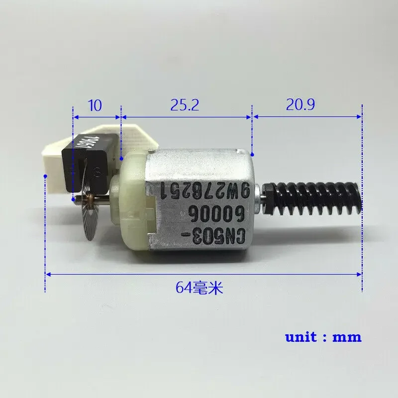 JOHNSON Mini 130 Motor DC 5V-12V 7000RPM Speed Encoder Worm Gear shaft AB Phase