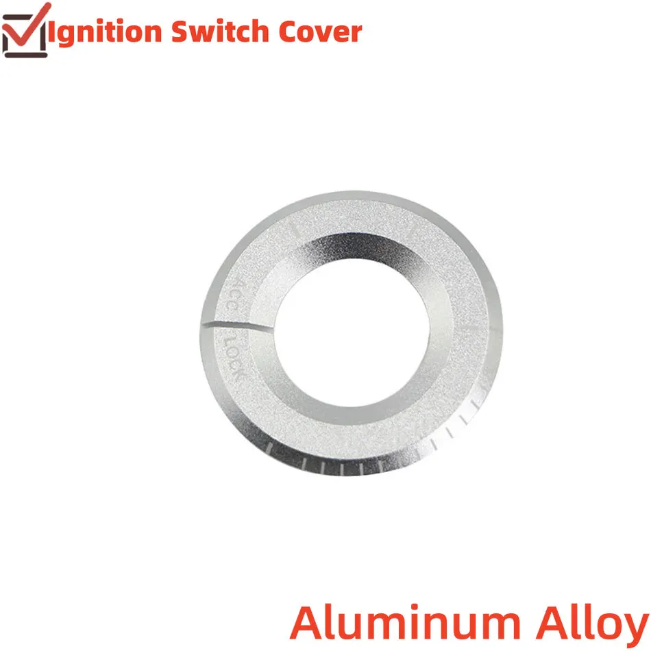 Aluminum Alloy Car Ignition Key Switch Cover for Mercedes Benz A C E GLK GLA CLA 2015-2019 Hole Start Ring Trim  Accessories