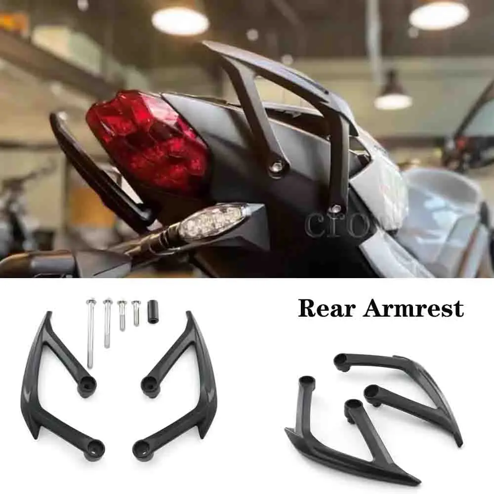 New Motorcycle Accessories Passenger Rear Armrest Grab Handle Seat Handle Grab Bar For Triumph Street Triple 765 R S 765R 765S