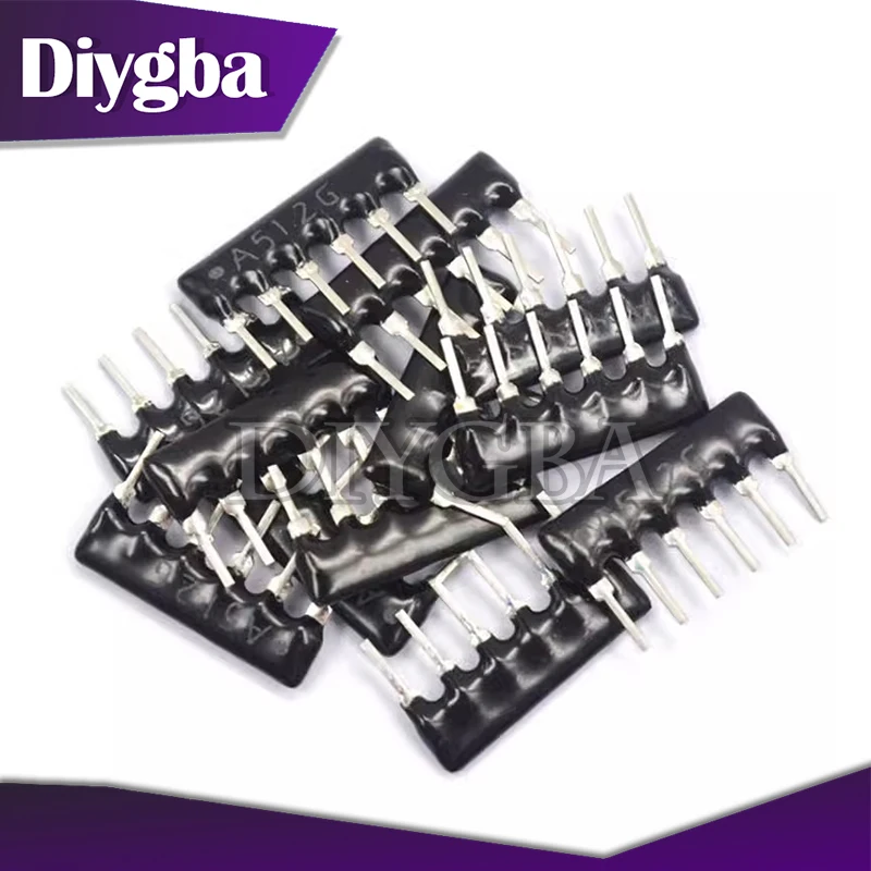 10PCS/LOT Exclusion Network Resistor array DIP 6PIN 100 220 330 470 510 680 1K 1.2K 1.5K 2K 2.2K 3.3K 4.7K 10K 100K ohm