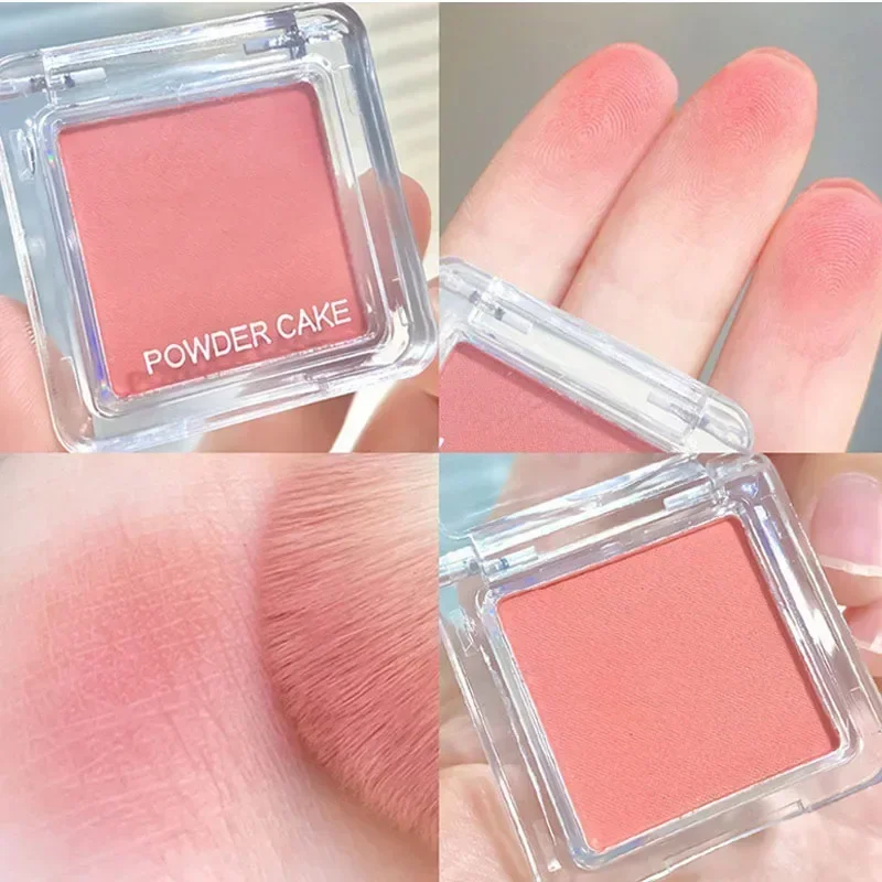 Impermeável Face Contorno Blush, Blush Matte, Natural Bochecha Tint, Ilumine o rosto, cosméticos macios, maquiagem feminina, 1Pc