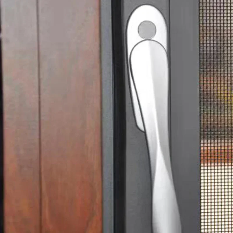 Diamond Mesh Screen Window Invisible Handle Flat Window Folding Sliding Door Sword Shaped Low Lock Hidden Handle