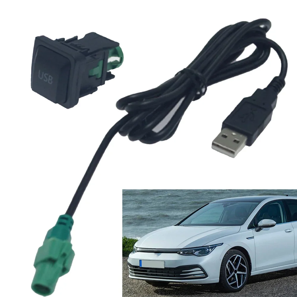 1×USB Switch Cable Adaptor Player Radio High-quality For Golf- For Passat- For Skoda- Direct Installation Car Accessories