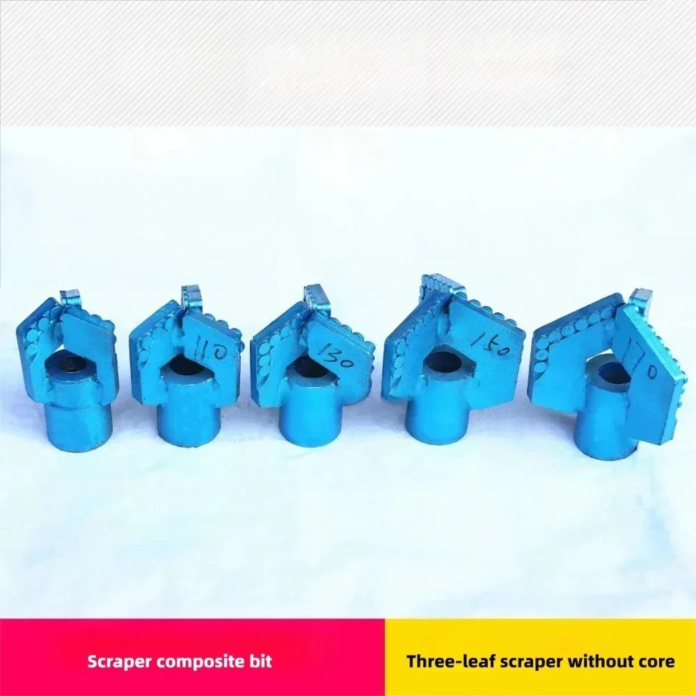 3 Wings PDC Drag Bit Non Core Drilling Three Blade Scraper Bit For Geological Water Well Drilling