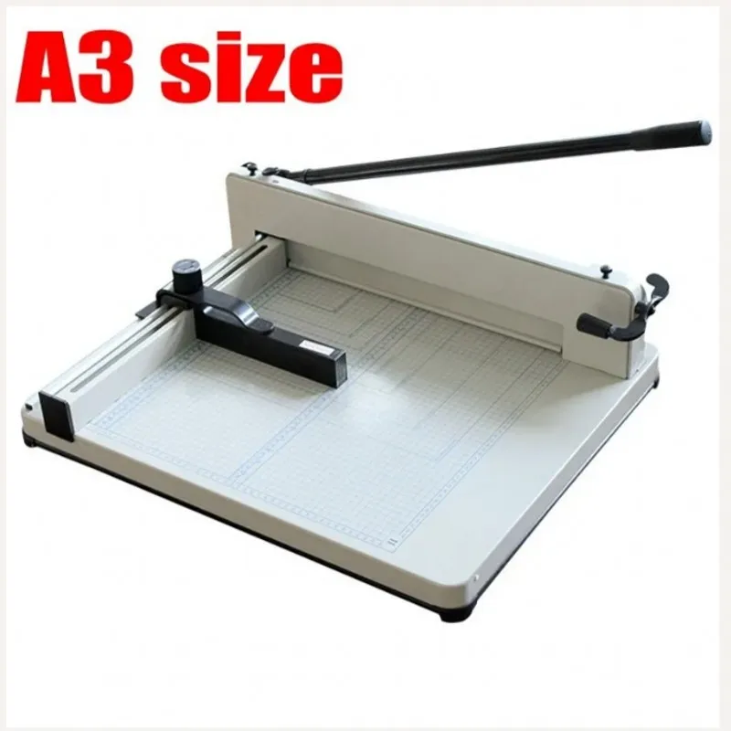 

Manual Paper Cutter Guillotine A3 Size Cutting Machine 40mm Thickness