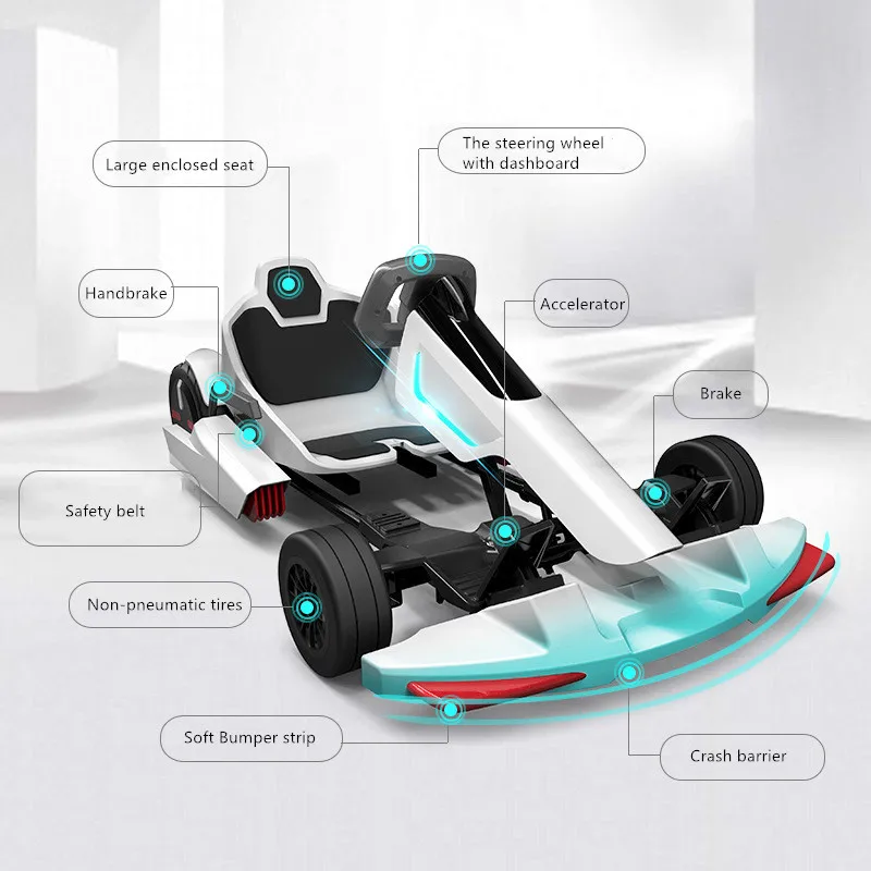 Wholesale Multi-Function Karting Outdoor or Indoor For kids and adults Field Drift Electric Go Kart Kits Racing Go Karts