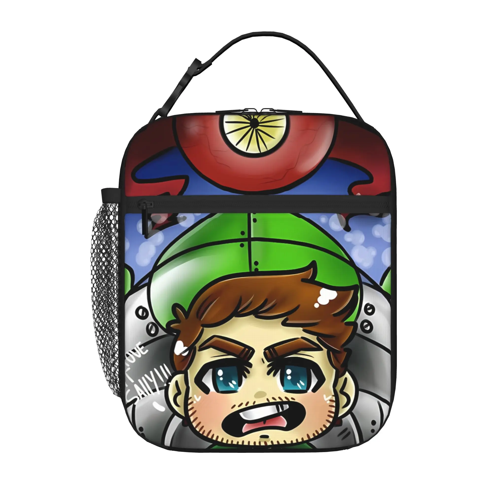 1 Piece Portable Lunch Container Deep Sea Adventure Zipper Closure Durable Pocket Subnautica For Lunch Box Bag