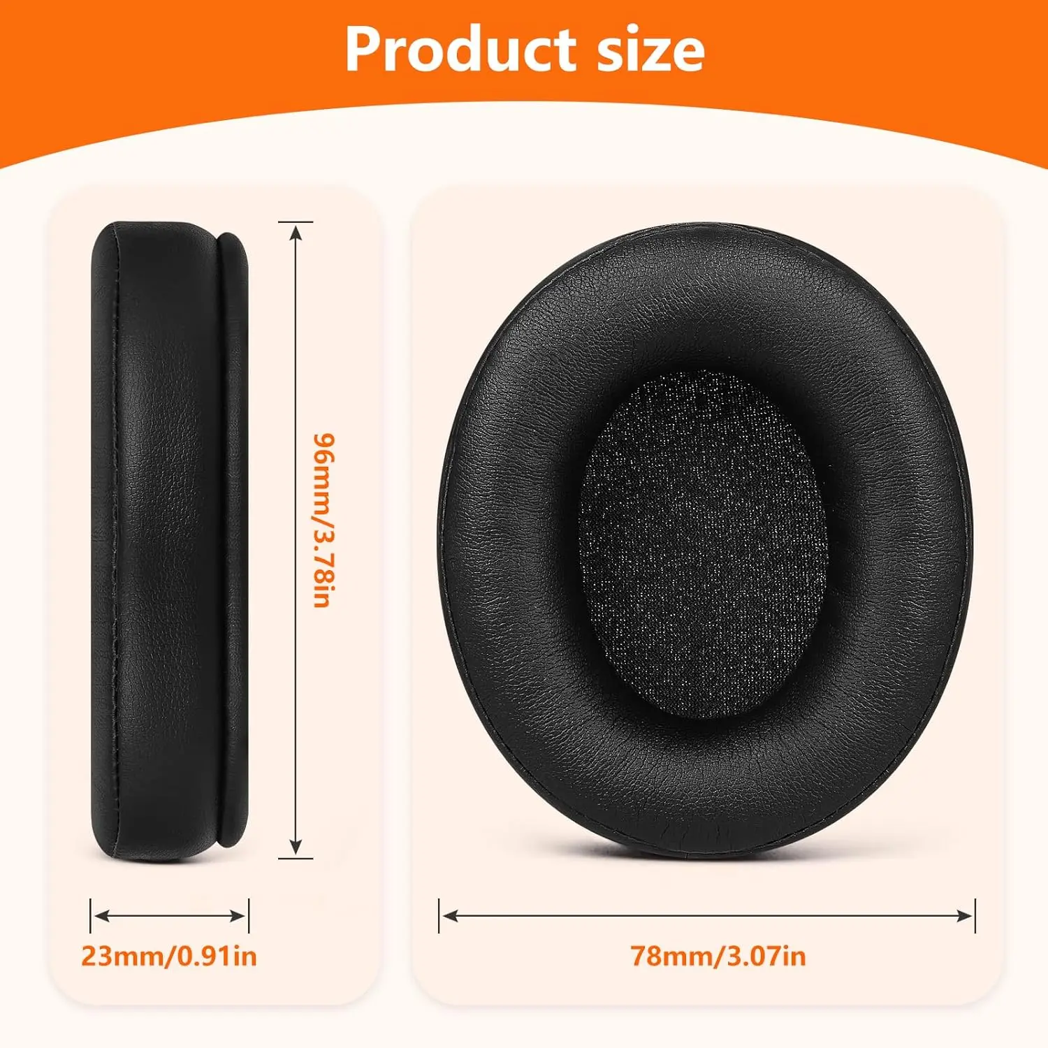 وسادات أذن بديلة من كسارة EVO/360 لسماعات الرأس اللاسلكية Skullcandy Crusher EVO/360/Wireless/ANC/ANC 2، Hesh 3/EVO/ANC، Venue اللاسلكية