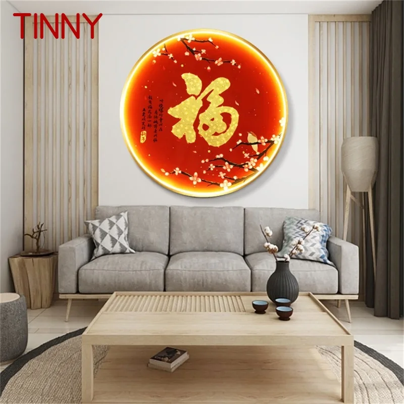 

TINNY Indoor Wall Lamps Chinese Style Mural Fixtures LED Modern Creative Living Room Light Sconces for Home Bedroom