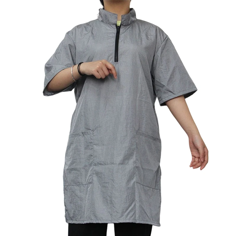 Pet Grooming Clothing Waterproof Work Clothes For Pet Stores Short Sleeve Tops Anti Hair And Anti-static Pet Groomer Uniform