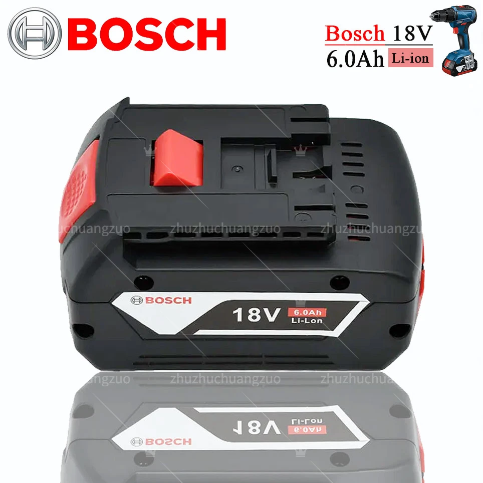 

For BOSCH Authentic 18V BAT609 BAT610 For Bosch Professional 18V 6.0Ah Li-ion Battery Drill Battery GBA18V GSR18V BAT618 BAT619