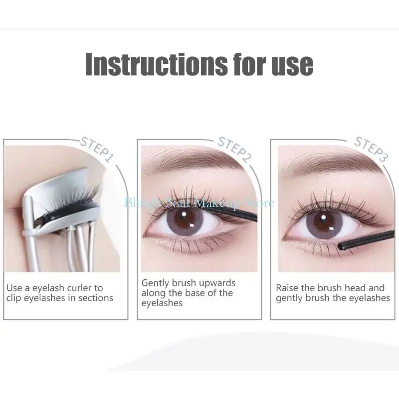 28TA Iron Wand Mascara,Metal Mascara Wand, Curling Metal Rods Mascaras Black, Waterproof Natural Length Slender Building