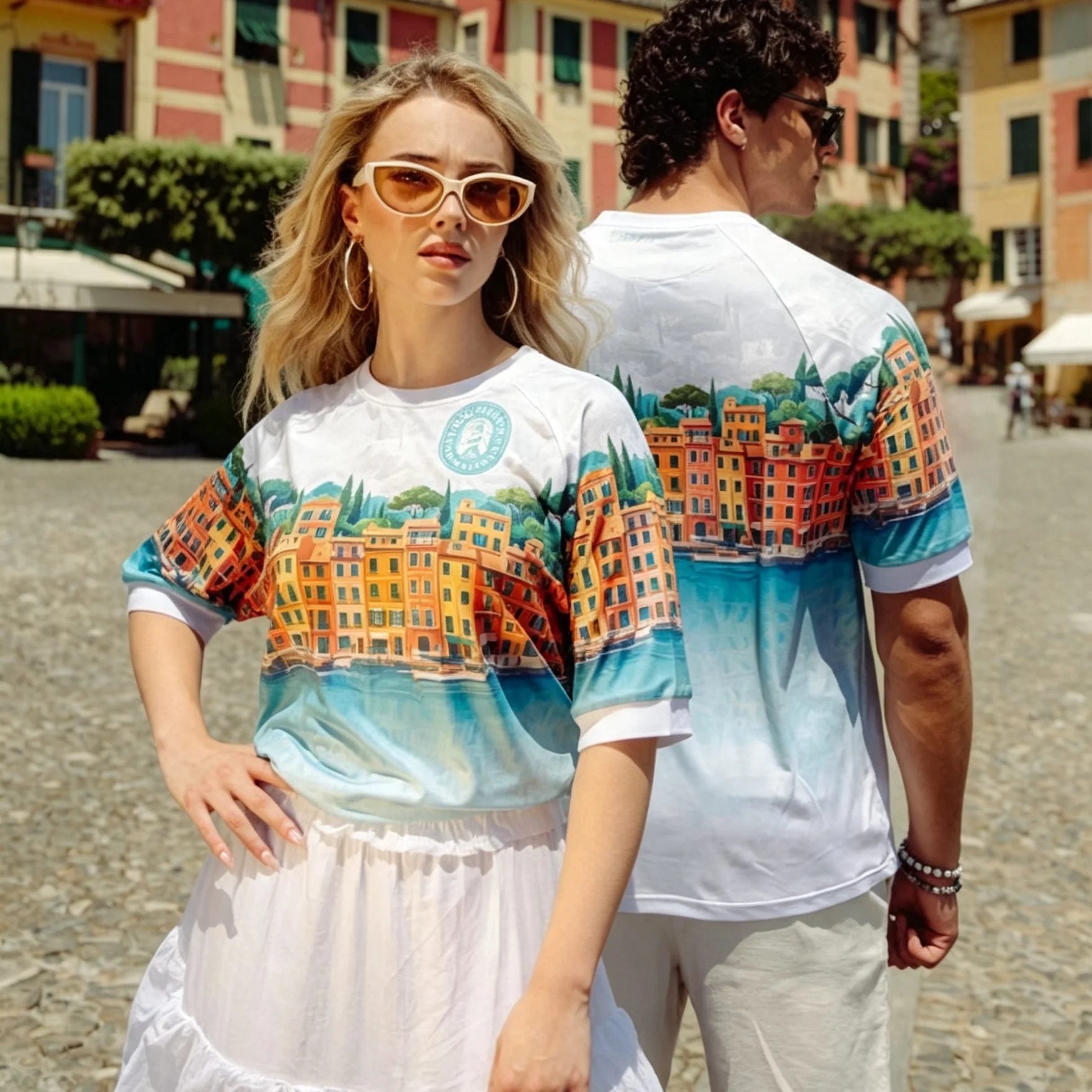 26-27 Portofino Capsule Collection Football Jersey Shirt, Men Summer 3D Sport Tshirt,Training Breathable Quick Drying Sweatshirt