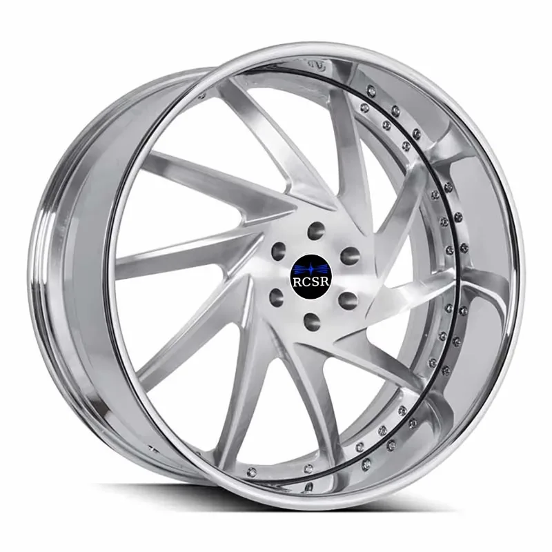 izable:RSCR Hot Forged Staggered Chrome Wheel Deep Dish Rims Auto Parts 18 20 21 22 23 24 26 Inch 2 Piece Wheels for Mayba