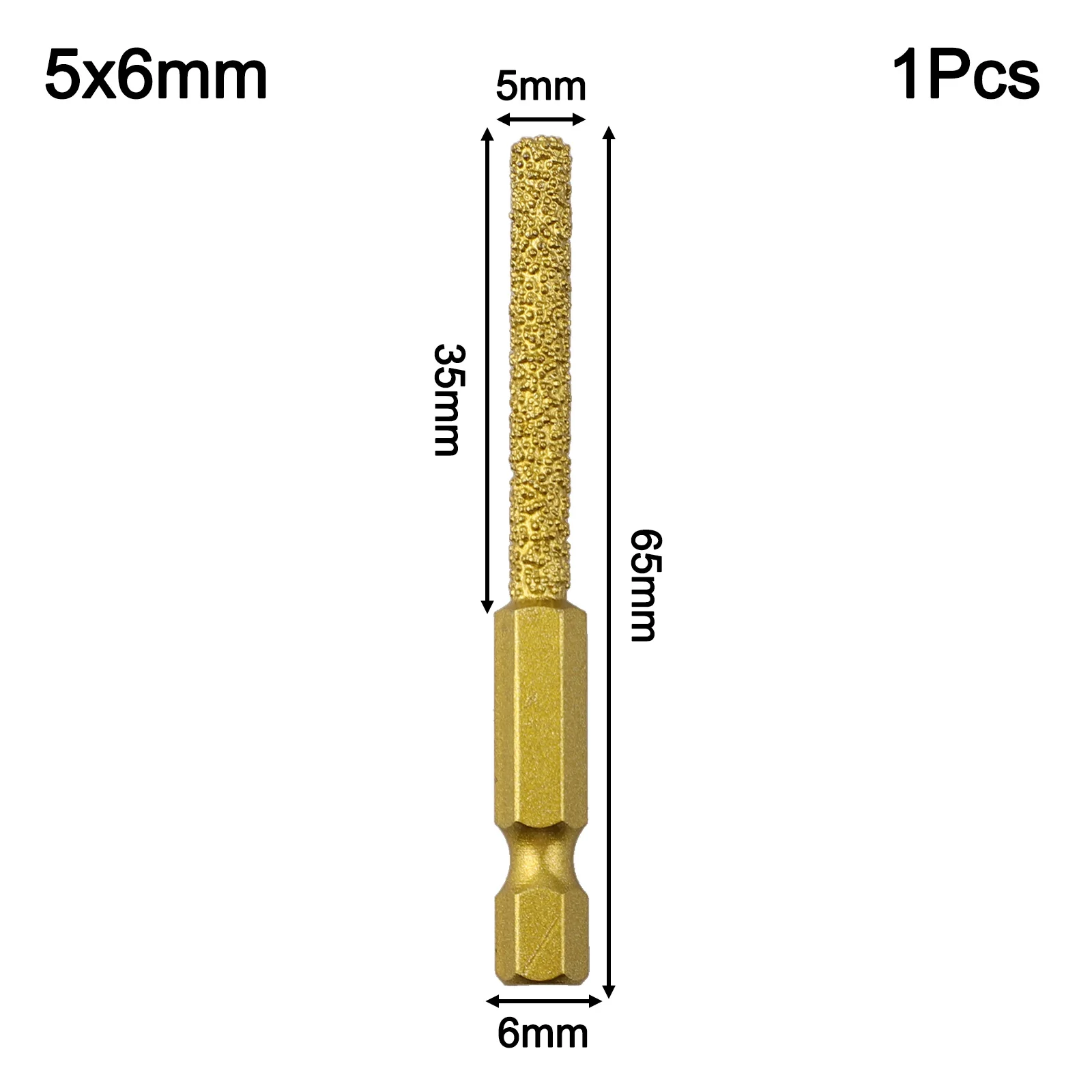 High Manganese Steel Carbide Rotary File DIY Projects 5*6mm Multi-function Grinding Accessory Less Dust Generation