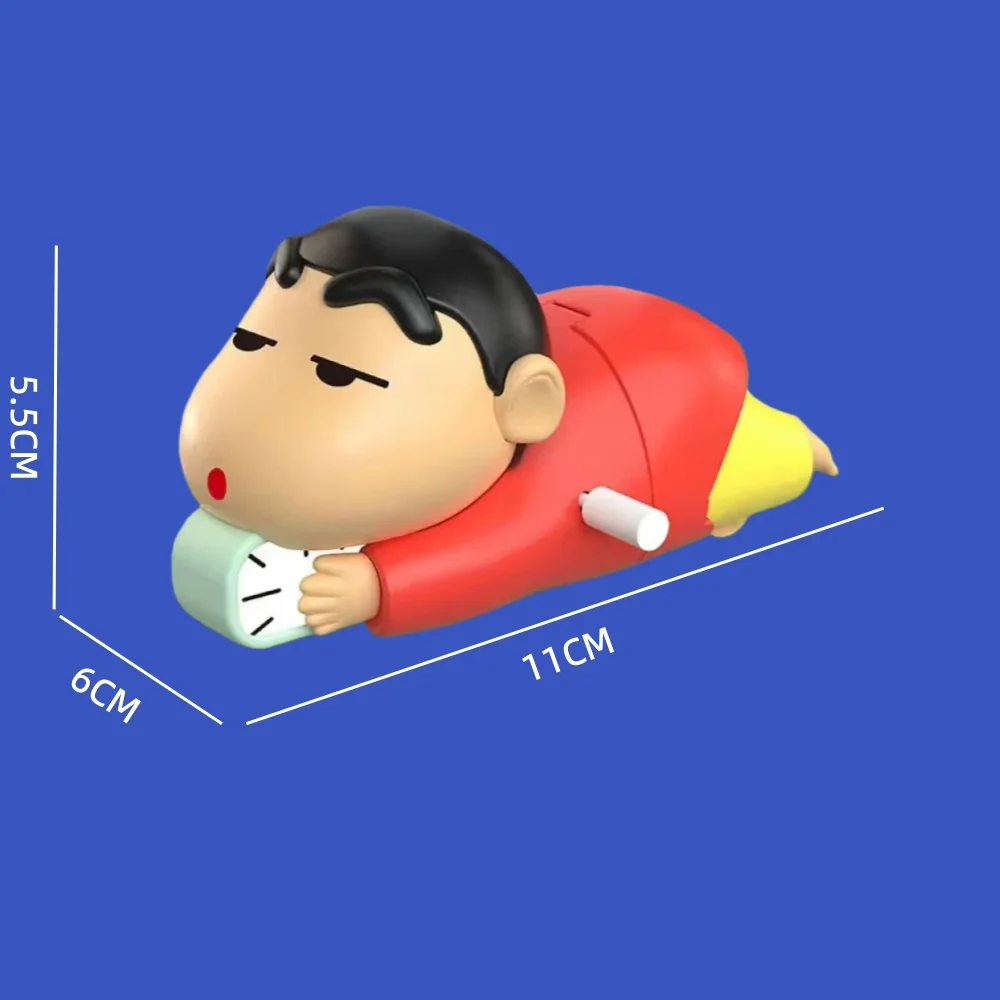 Crayon Shin-chan Clockwork Model Toy Don't Want To Get Up Anime Figure Model Toy Propel Alarm Clock Dynamic Crawl Toys Fun Gift - view 6
