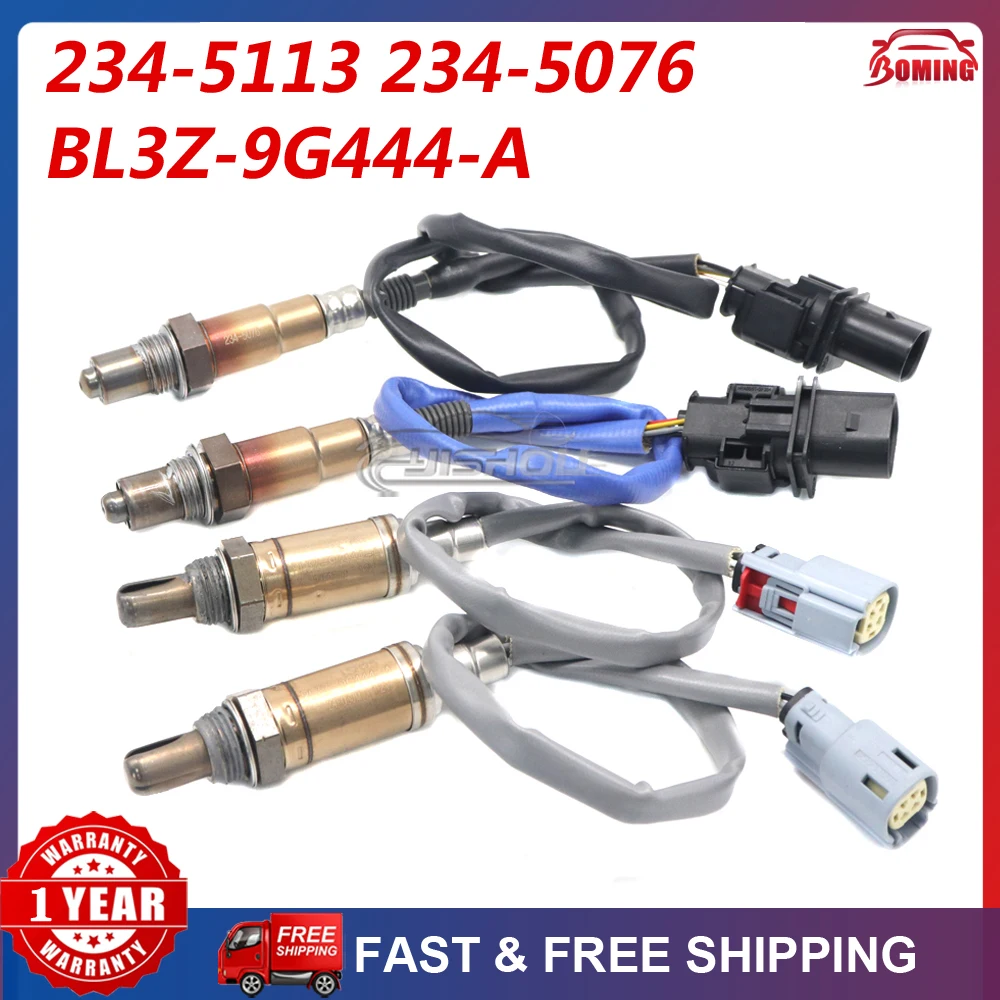 

4PCS New Car Up&Downstream Air Fuel Ratio Lambda Oxygen Sensor 234-5113 234-5076 BL3Z-9G444-A For Ford F-150 5.0L 6.2L 2011-2014