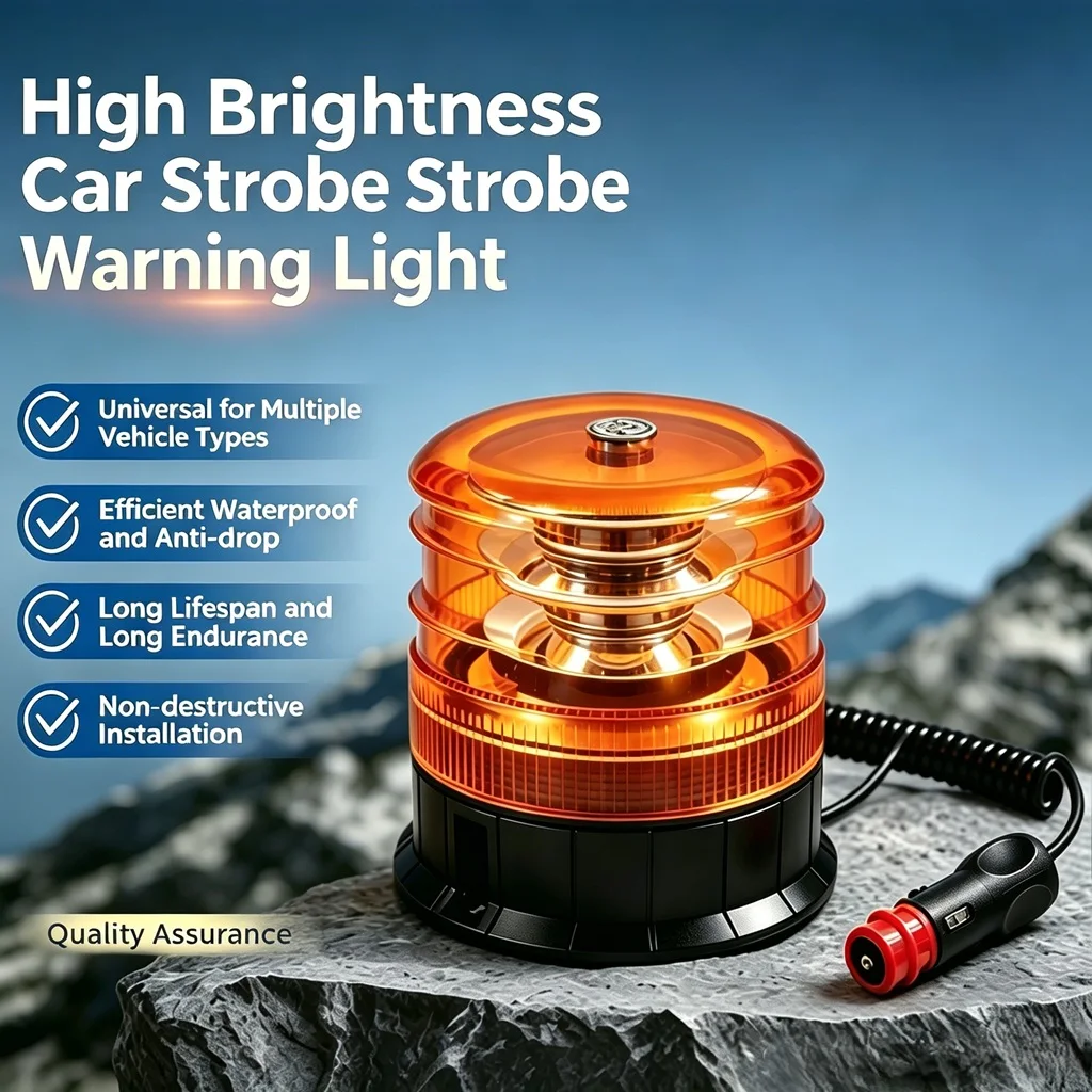 10W Led Traffic Beacon Light,DC12V/24V Car Roof strobe light,Flashing Warning light,Emergency Light,mounted by magnet,waterproof