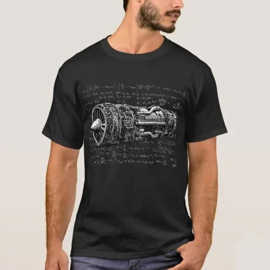 Thrust Matters! Unique Thrust Formulas with Jet Engine Printed T-Shirt. Summer Cotton Short Sleeve O-Neck Mens T Shirt New S-3XL