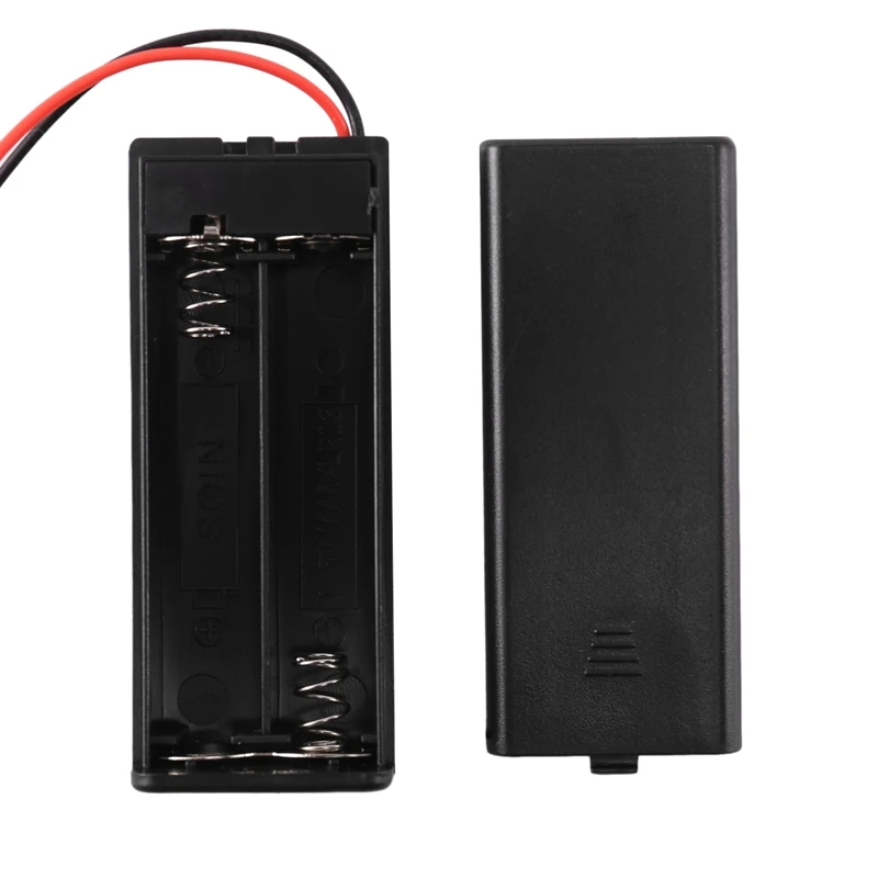 10/Pcs 2 AAA Battery Holder With Switch ON Off And Back Cover With Cord Wire Leads 3V Batteries Storage Box Battery Box