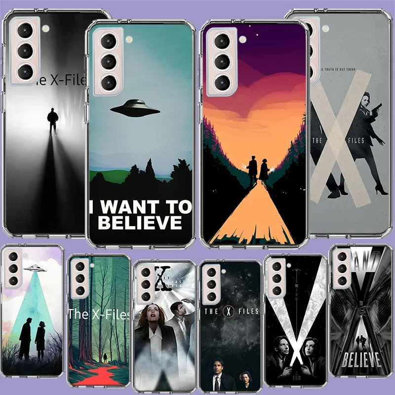 The X Files I Want to Believe Phone Case For Samsung Galaxy S24 S23 Ultra Capa Shell S22+ S21 Plus S20 FE S10 Lite S10E S9 S8 S7