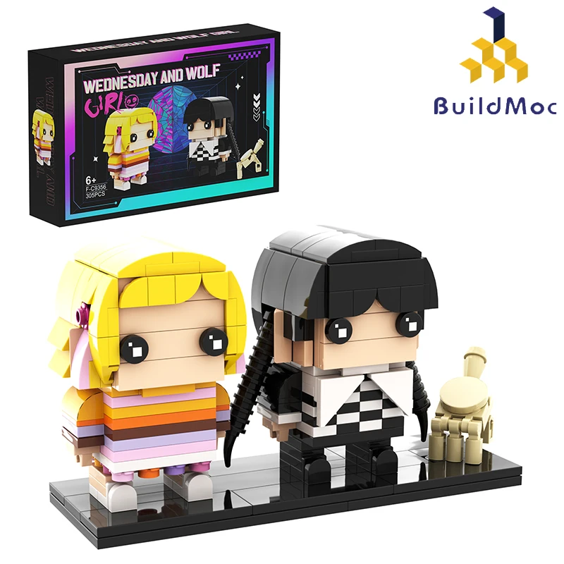 

Строительная игрушка: Волк, девушка, человек, Строительный набор, ТВ-игрушки, подарки на день рождения для девочек, друзей