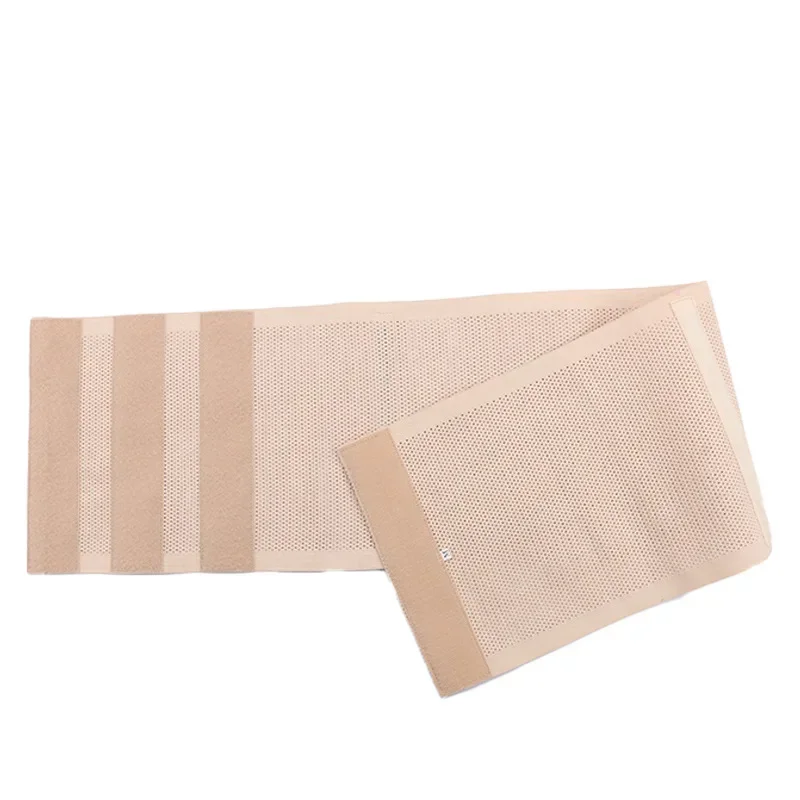 Hollow and breathable waistband with unrolled edges three rows of adhesive buckles women's invisible waistband