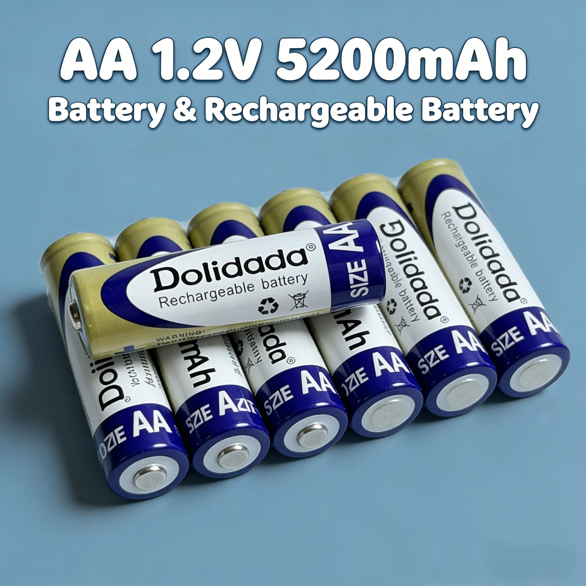 Premium AA 1.2V Ni‑Cd Rechargeable Battery High Capacity for Toys, Mini Cameras, LED Lights & High‑Drain Devices