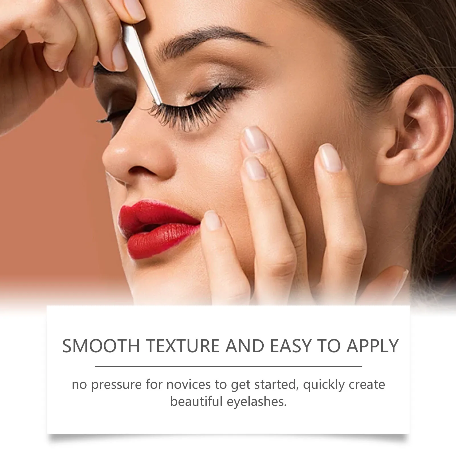 Zephoco Professional Eyelash Extension Glue Long Lasting Waterproof Mascara Adhesive for Cluster Eyelash Glue for Sensitive Eyes